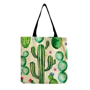 Carry All Tote. Cactus Theme.